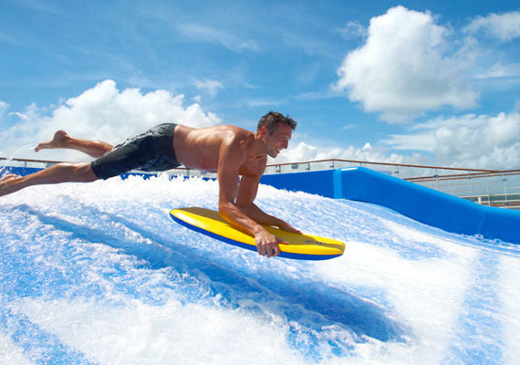 Two FlowRider® surf simulators.